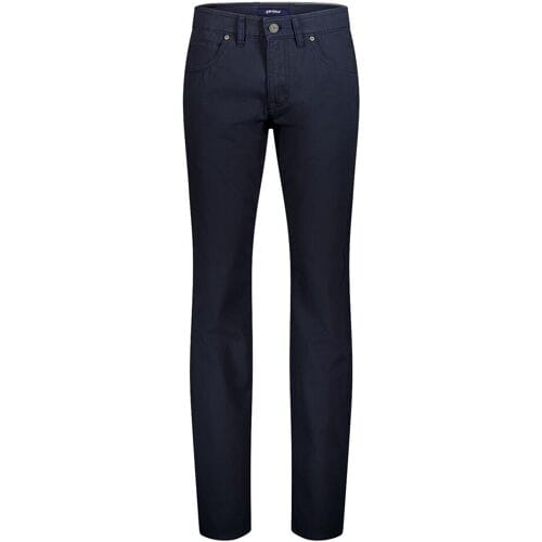 Gardeur Broek Bill Authentic Chino Look Fine Texture Comfort Stretch Dark Navy / male