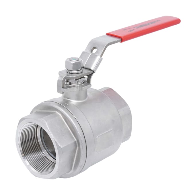 Rp 3/4'' Binnendraad 2-weg RVS Kogelkraan 2-delig 69 bar RTFE - TamesonPRO 1111-034