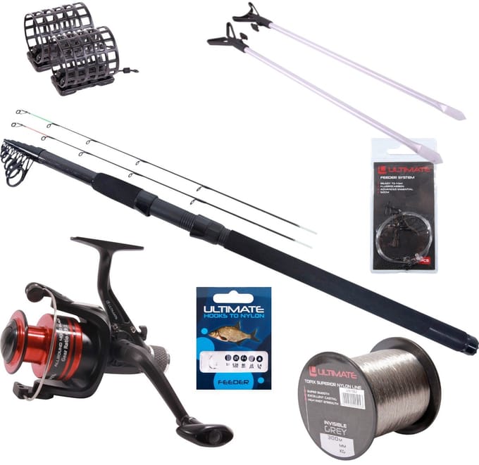 Ultimate Tele Feeder Hengelset 3.30m (-100g) - Witvis Set