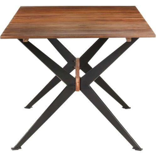 vidaXL - Eettafel - 180x90x76 - cm - massief - mangohout