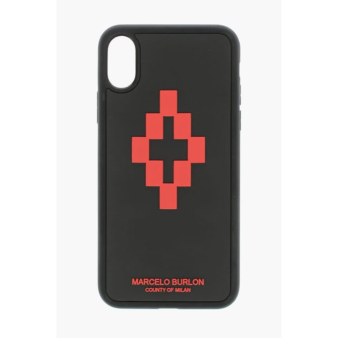 reliëf bedrukt CROSS 3D XS iPhone-hoesje in zwart