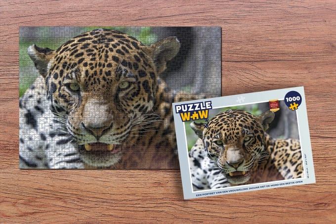 Puzzel Jaguar - Wild - Regenwoud - Legpuzzel - Puzzel 1000 stukjes volwassenen