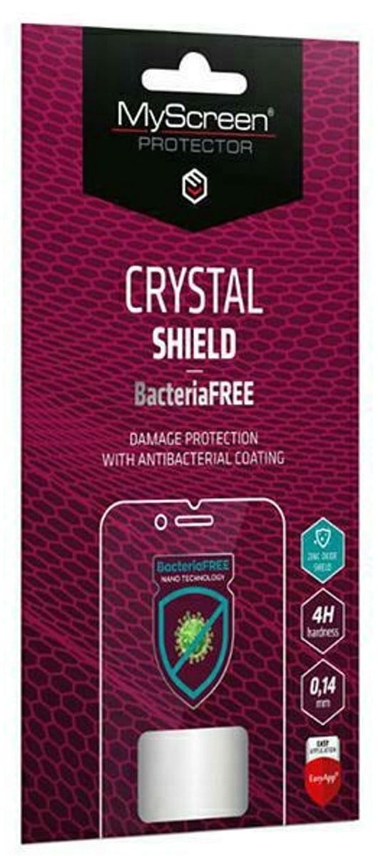 MyScreen Protector MS CRYSTAL Serie - Schermfolie - Xiaomi Poco C65 - BacteriaFree Technologie - Met Applicator