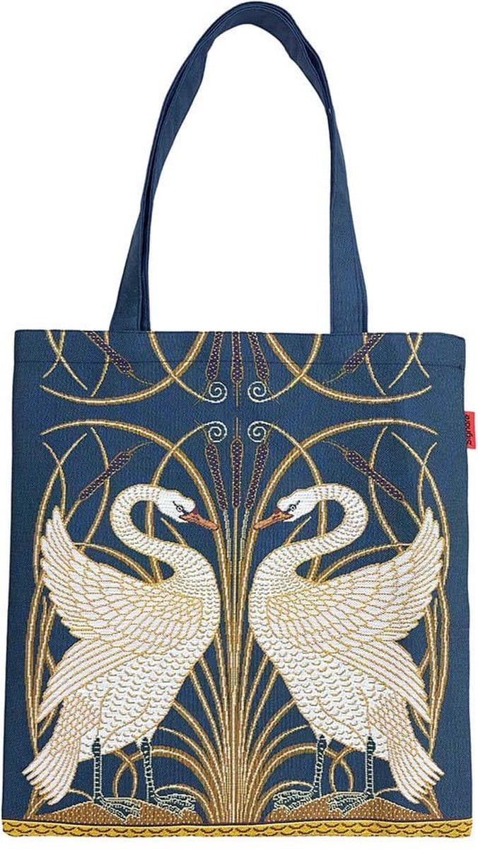 Boodschappentas - Flat bag - Swan - Zwaan - Zwanen - Walter Crane
