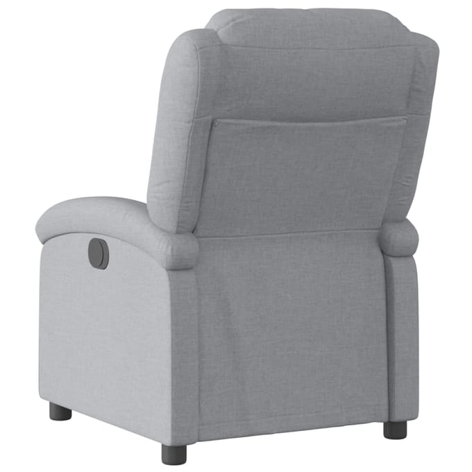 vidaXL - Relaxfauteuil - lichtgrijze - stof