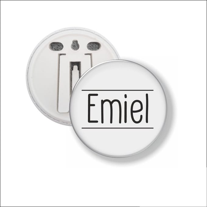 Button Met Clip 58 MM - Emiel
