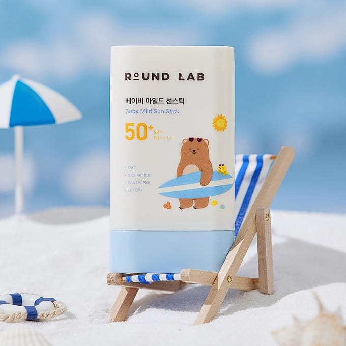 [ROUND LAB] Baby Milde Zonnebrandcrème SPF 50+ PA++++ 21g white