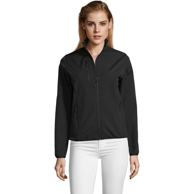SOLS Dames/dames Radian Soft Shell Jacket (Zwart)