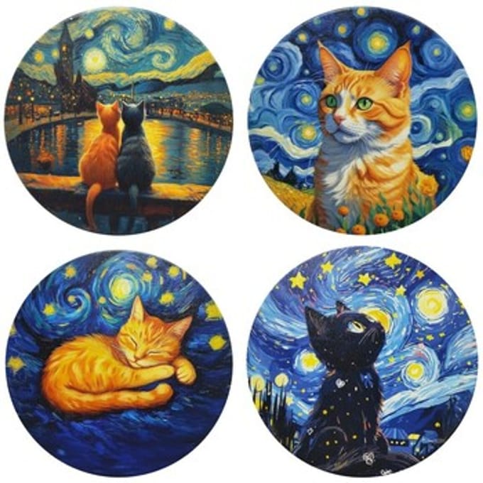 Schilderijen Signes Grimalt Katten Placemat