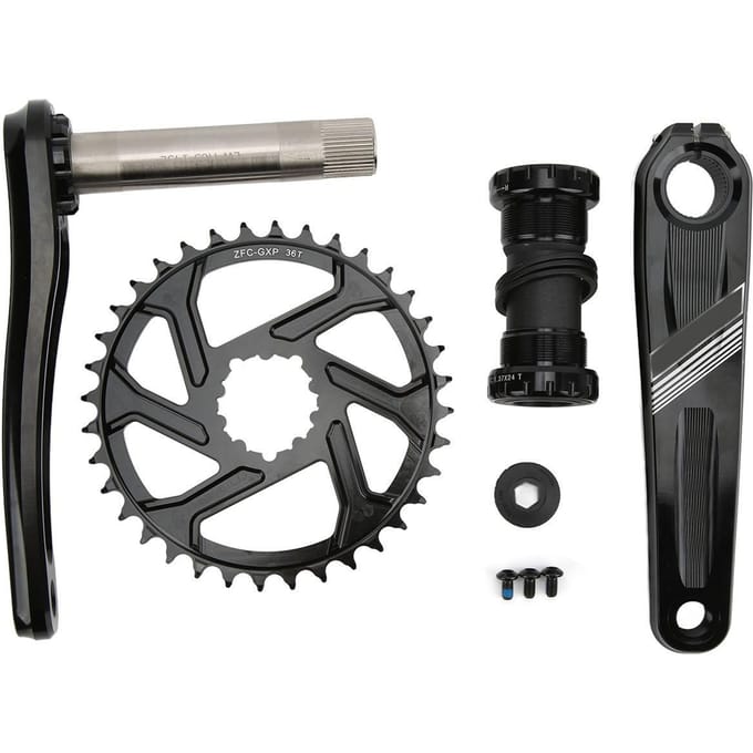 MEROCA 36T Direct Mount Mountainbike Crankstel Aluminiumlegering Hol Geïntegreerd Crankstel met gray