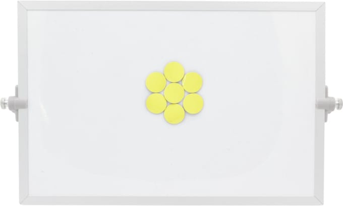 Sam Creative Whiteboard Magneten - Magnetisch Symbool - Cirkel - 2cm - Geel - 25 stuks - Whiteboard