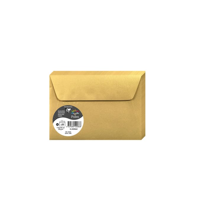 Pollen by Clairefontaine envelop C6, 120 g/m2, goud