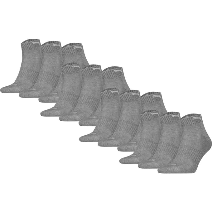 Puma Sokken Cushioned Quarter 12P Verpakking van 12