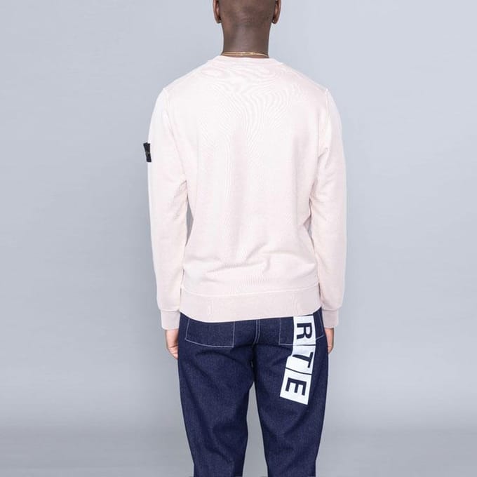 Stone Island Haut Homme Col Rond Basique Rose Clair 741563051-V0082 XL white