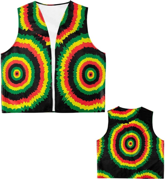 Rasta vest voor Jamaica party
