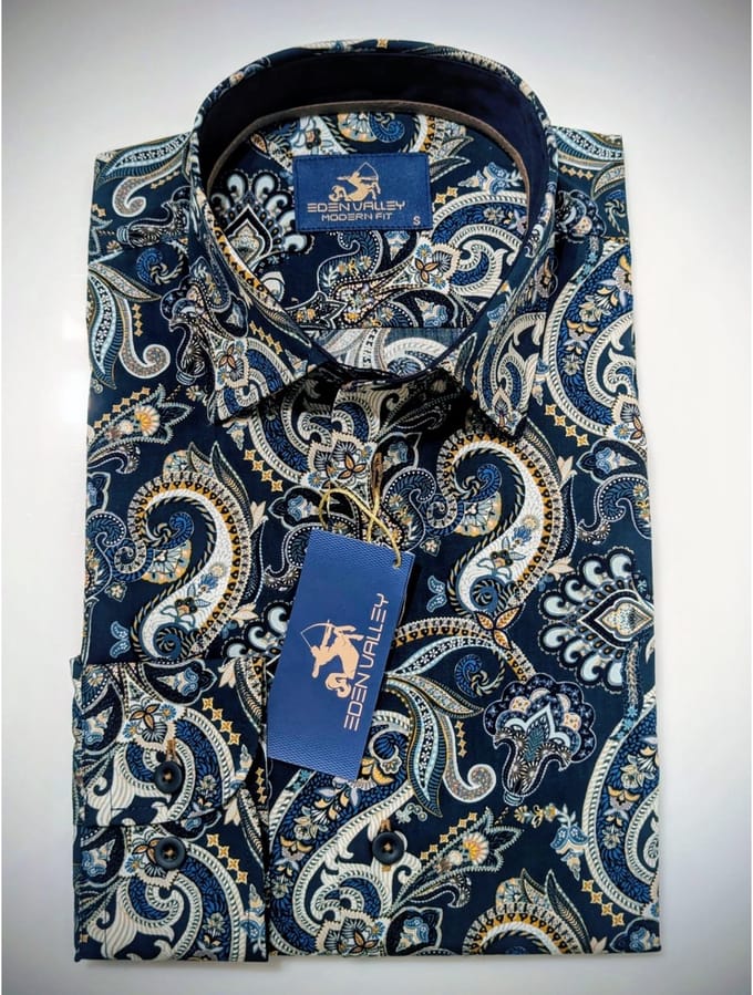 Eden Valley designshirt blauw