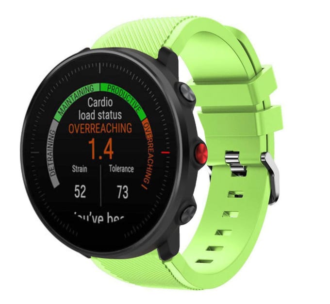 Polar Vantage M twill siliconen band (lichtgroen)