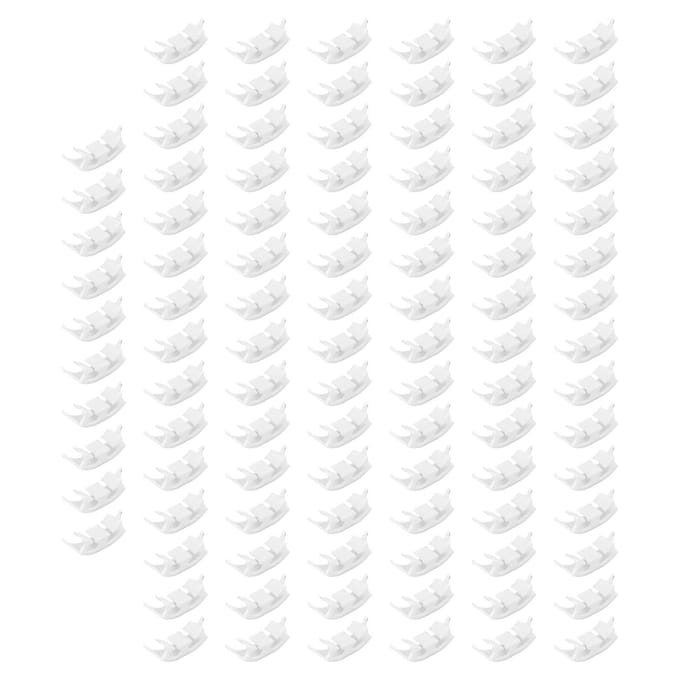 100 Stuks Plantensteunclips Duurzaam Plastic Omhoog Groeiende Wijnstok Bevestiging Brede Toepassing Tomaat Clips white