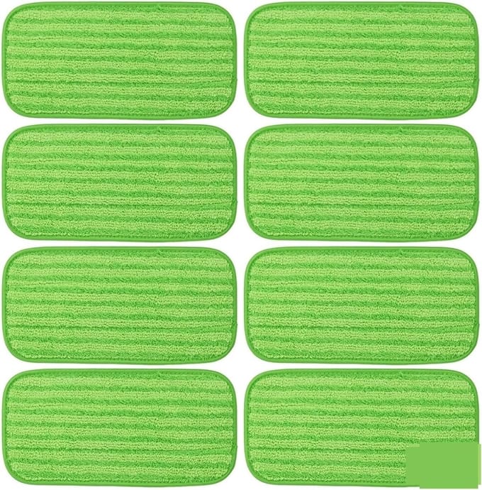 Herbruikbare Mopkussens - Wasbare Mop Refills - Vloeren Schoonmaken - Extra Dikke Microvezels - 30.5x15cm - Groen