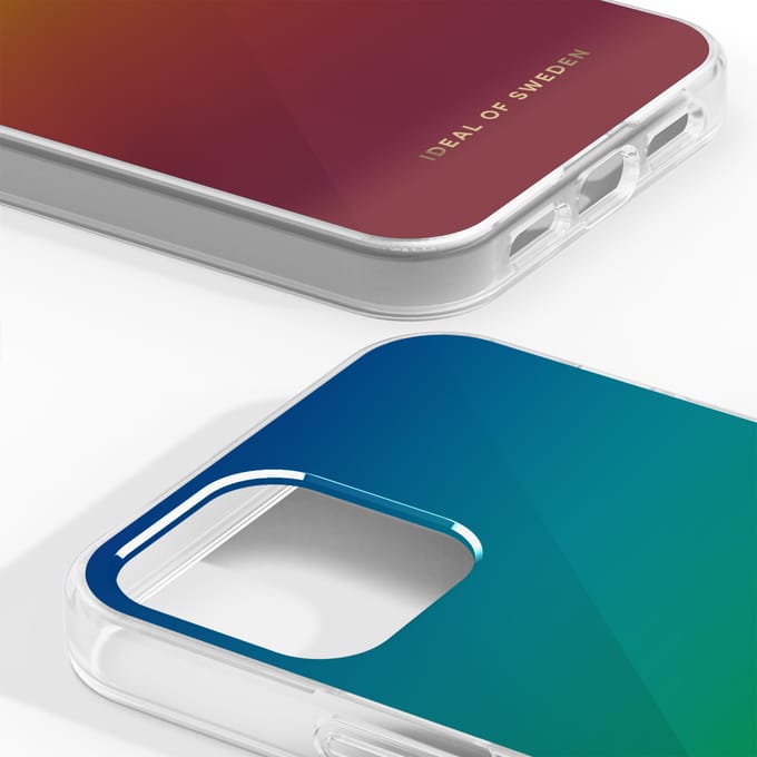 iDeal of Sweden Mirror Case geschikt voor Apple iPhone 12 (Pro) - Rainbow