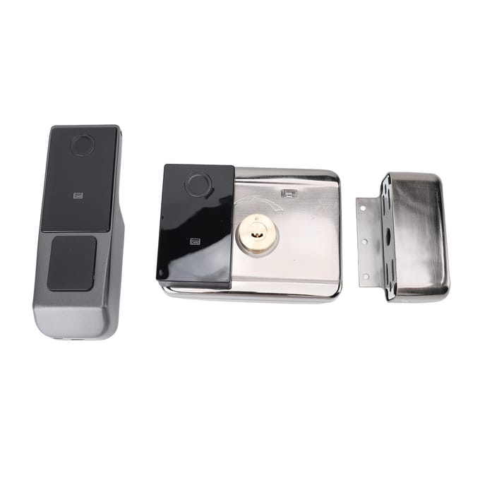 Serrure d'entrée de porte intelligente, étanche, sécurité, empreinte digitale, mot de passe, serrure électronique avec télécommande pour gray