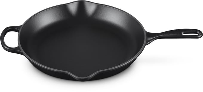 Le Creuset Skillet Hoog in Geëmailleerd Gietijzer 30 cm Mat Zwart