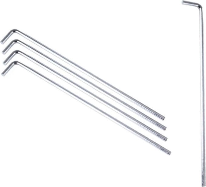 Grondpennen - 18x stuks - metaal - 23 cm - rotspennen - tentharingen
