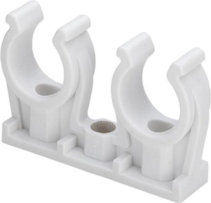 VIEG zadel hele beugel Klemzadels 94826C2, kunstst, grijs, diam 22mm