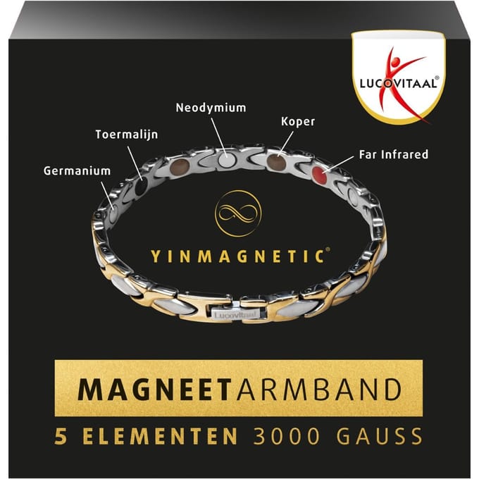 Lucovitaal Yinmagnetic Magneet Armband Bicolor