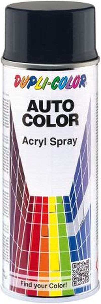 DUPLI-COLOR AUTOREPARATIELAK SPRAY AUTOCOLOR BLAUW-ZWART 8-0400