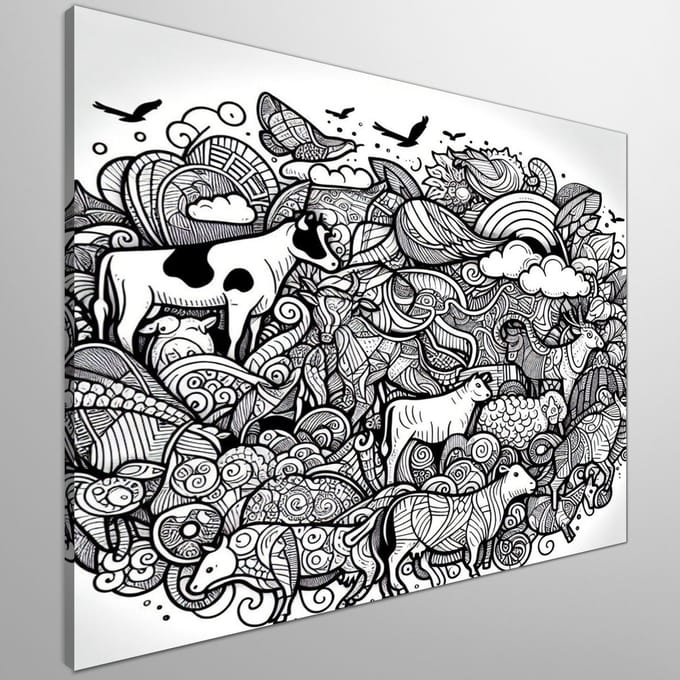 Kunstprint | Wanddecoratie | Canvas | 60 × 60 cm