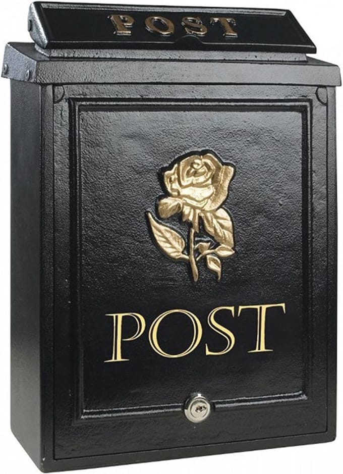 Afsluitbare Heavy Duty Muurbevestigde Postbox - Roestvrij Staal