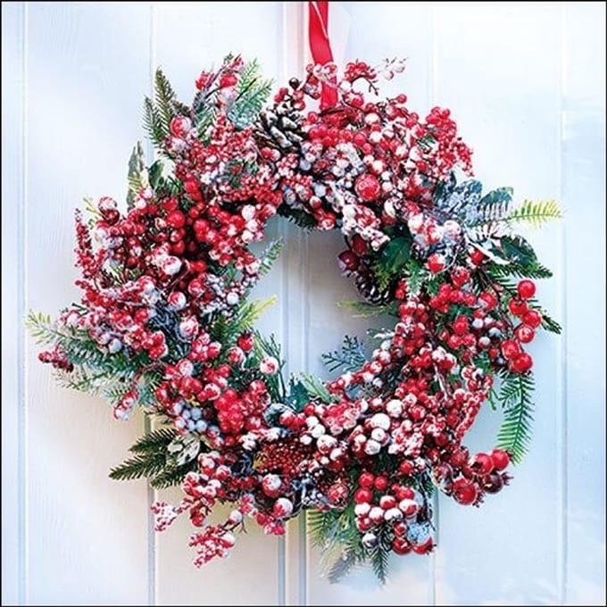 Lunch Servetten Frozen Wreath - Ambiente - 33x33 cm
