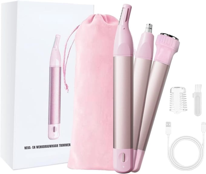 Core® Neustrimmer Vrouwen - Neustrimmer - Roze - 15cm x 2cm x 2cm