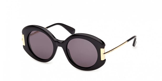 Maxmara MM0188 Shiny black 52/21/140 WOMAN Zonnebrillen