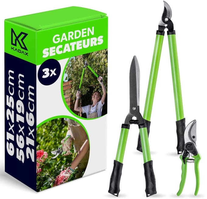 KADAX Tuingereedschapset met 3 snoeischaren P20415 K11317