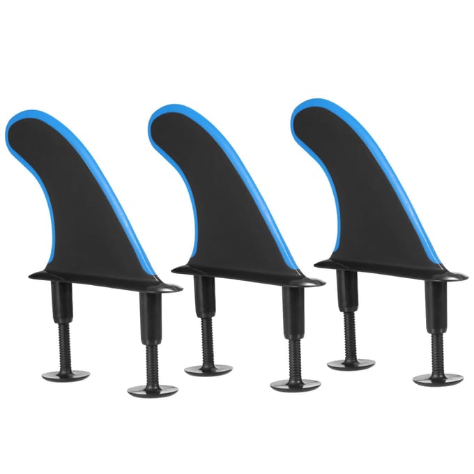 3 stuks zachte surfplankvinnen met schroeven 4,5 inch surfvinnen voor zacht surfplank longboard surfen Type 2 blauw