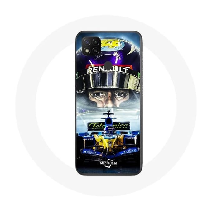 Coque Xiaomi Redmi 9C Formule 1 Fernando Alonso Díaz pilote automobile espagnol de F1