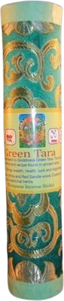 Tibetaanse Wierook Groene Tara – Brokaat Koker