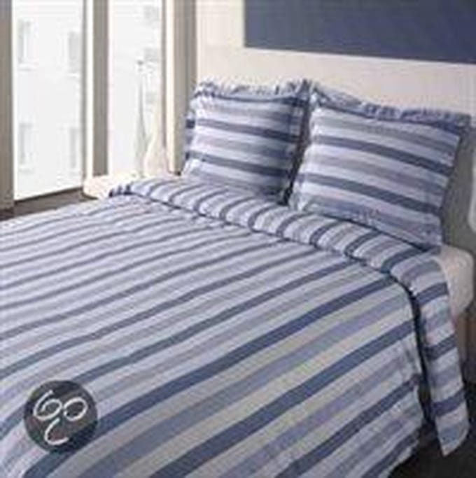 Refined Fleetwood Dekbedovertrek - Eenpersoons - 140x200/220 cm - Blauw
