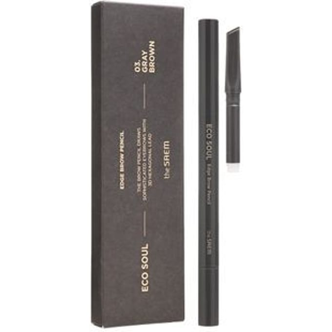 The Saem - Eco Soul Edge Brow Pencil Set - 3 Colors #03 Gray Brown