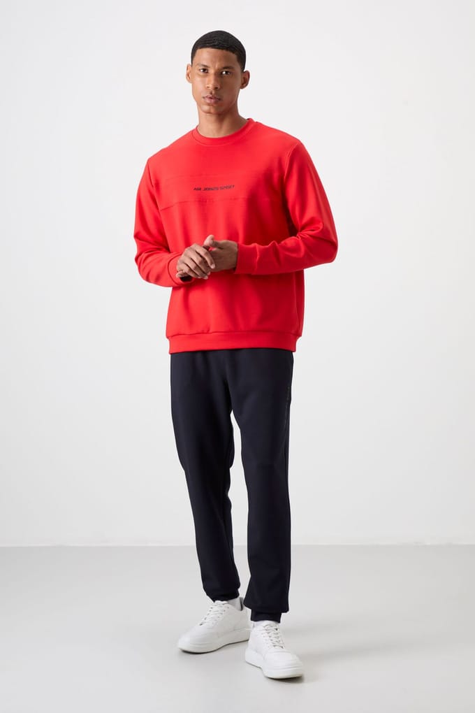 Bedrukt Fleece Sweater- en Broekset