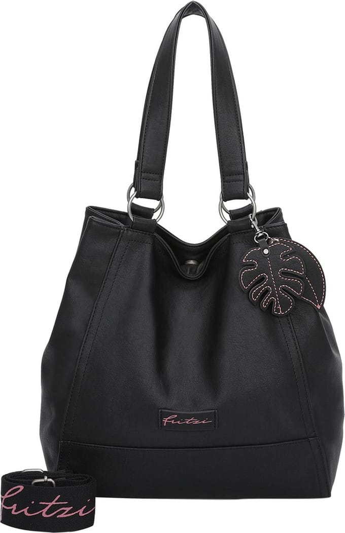 Fritzi aus Preußen Schoudertas Eco Joy01 Shopper Black Zwart