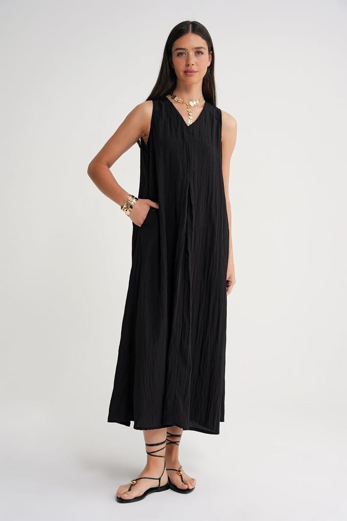 V-hals Maxi Jurk