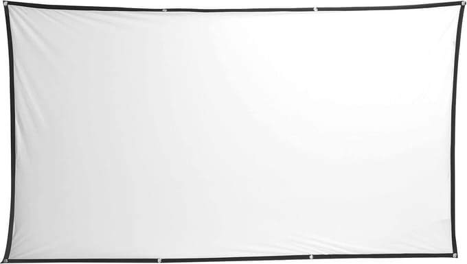 Projectiescherm - Opvouwbaar Scherm - Thuisbioscoop Kantoor - Rimpelvrij Polyester - 120 Inch 16:9 - Wit