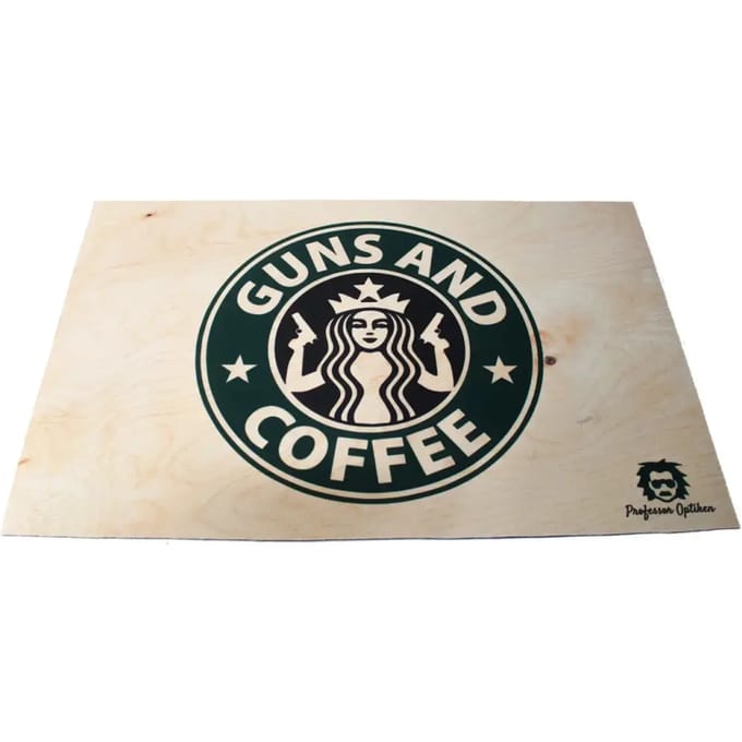 Tapijt Professor Optiken Guns and Coffee I