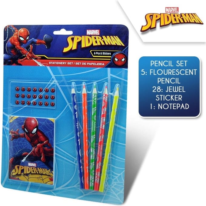 Spiderman schrijfwarenset