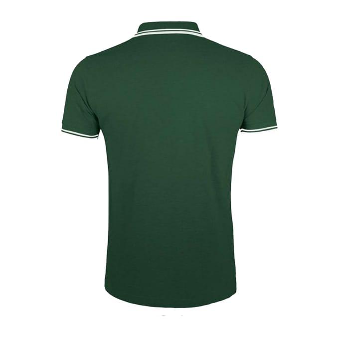 SOLS Heren Pasadena Poloshirt (Bos Groen/Wit)