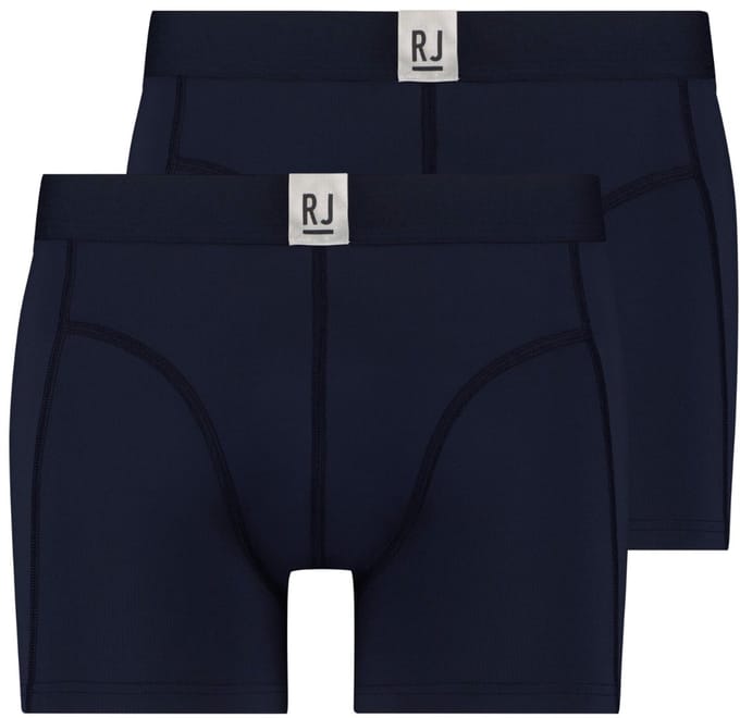 RJ Pure Color 2-Pck Heren Boxer Jort Navy M