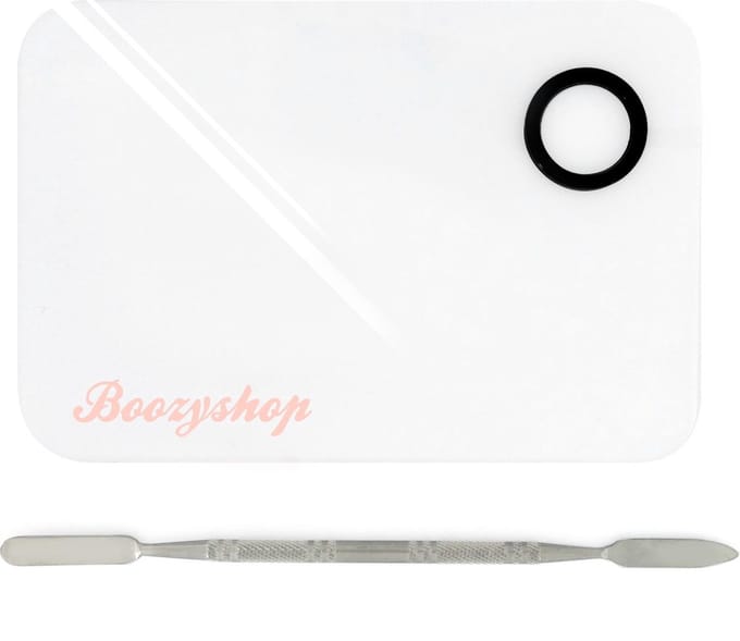 Boozyshop Transparent Makeup Mixing Palette & Spatula